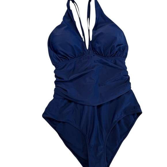 You Dian Navy Blue One Piece Bathing Suit Size XL NWT - Picture 2 of 16